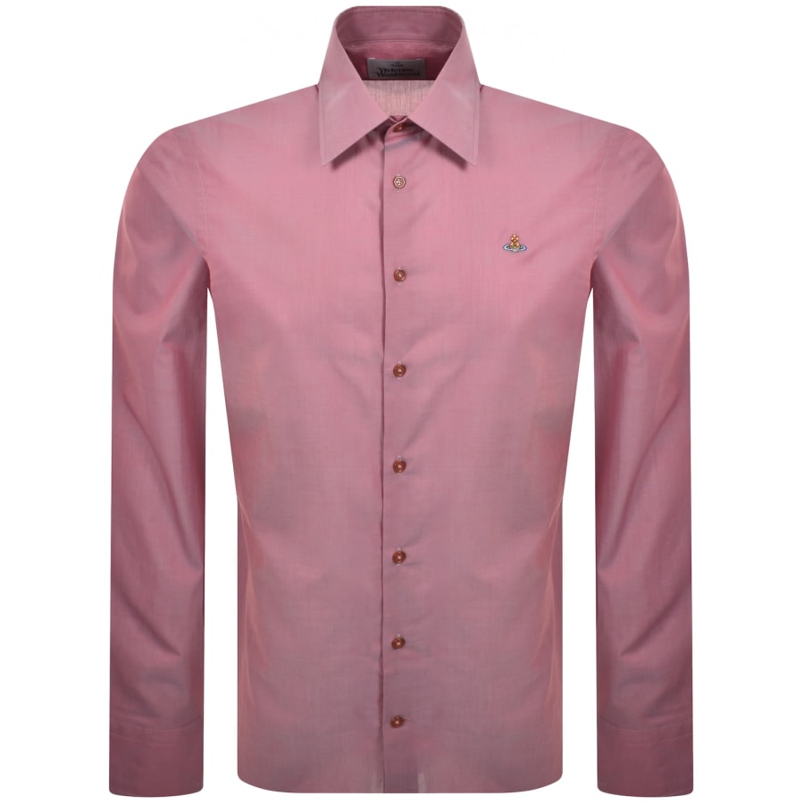 Vivienne Westwood Ghost Long Sleeved Shirt Pink | Mainline Menswear x